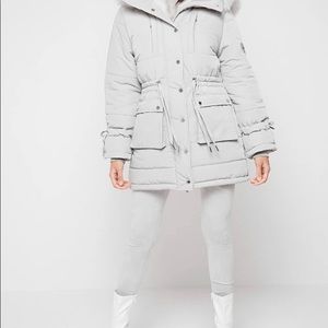 Faux Fur Longline Winter Coat